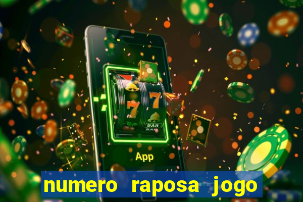 numero raposa jogo do bicho